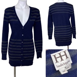 Haute Hippie merino wool cardigan sweater